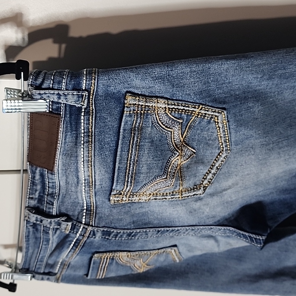 Cowgirl Up denim jeans size 31x34 bootcut - Picture 10 of 11